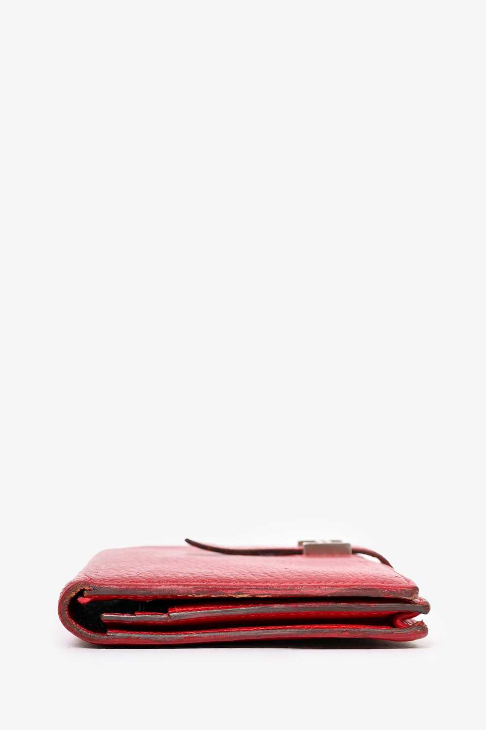 Hermès 2013 Red Chevre Leather Bearn Wallet (Reto… - image 3