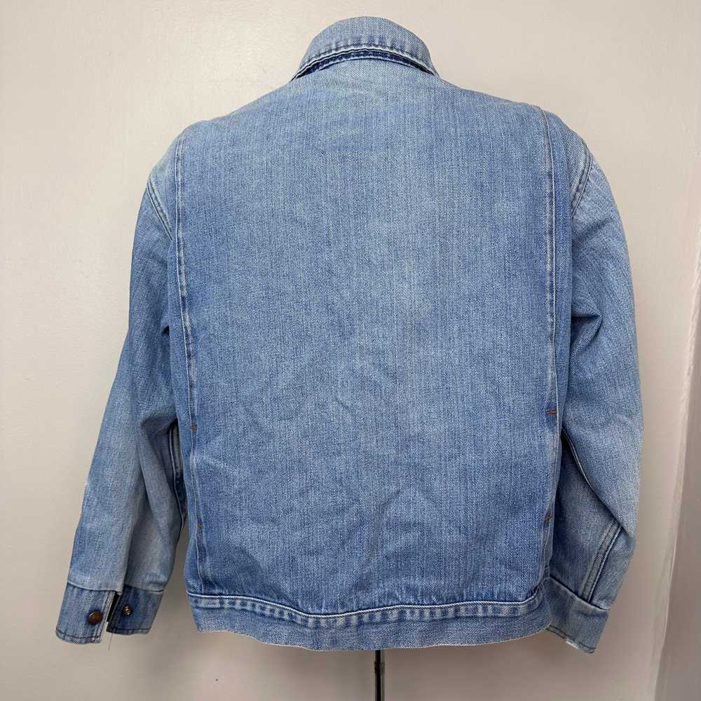 1970s Denim Jacket, Big Smith Size M/L, Worn, Dis… - image 2