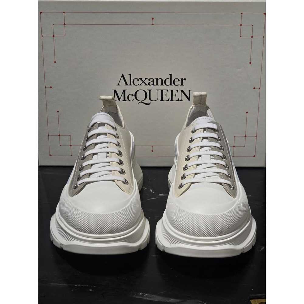 Alexander McQueen Tread Slick leather low trainers - image 3