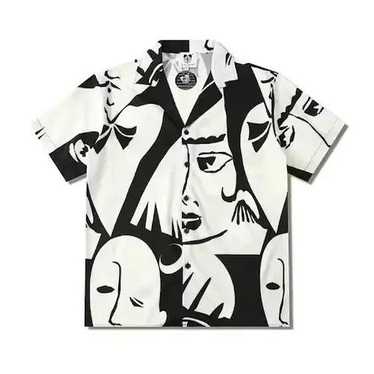 Custom × Japanese Brand × Vintage Abstract Faces … - image 1