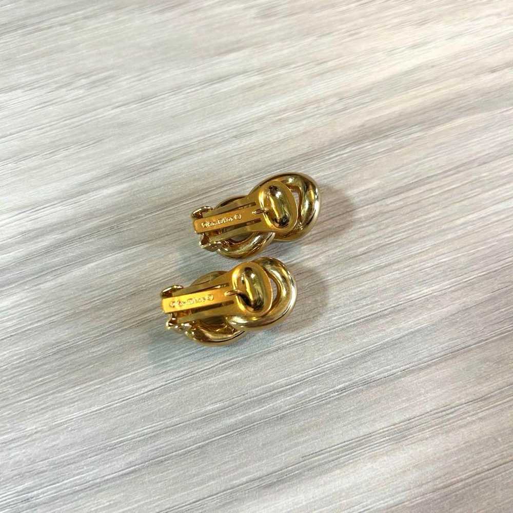 【Great Condition】Dior Vintage Gold Earrings - image 3