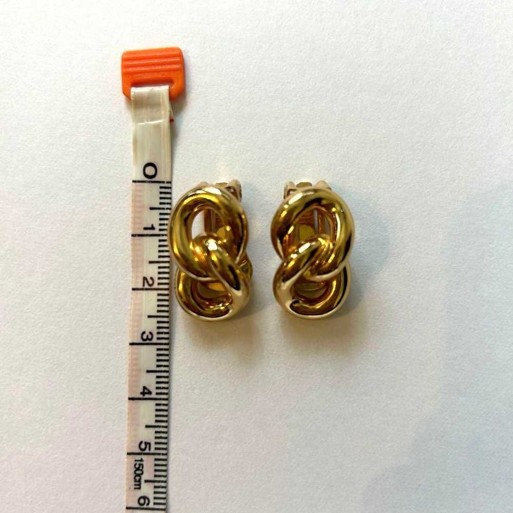 【Great Condition】Dior Vintage Gold Earrings - image 5