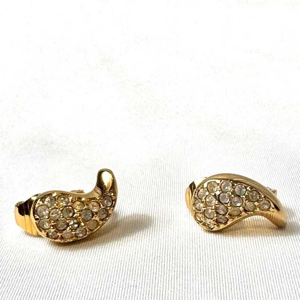 Christian Dior vintage earrings with stones. - image 2