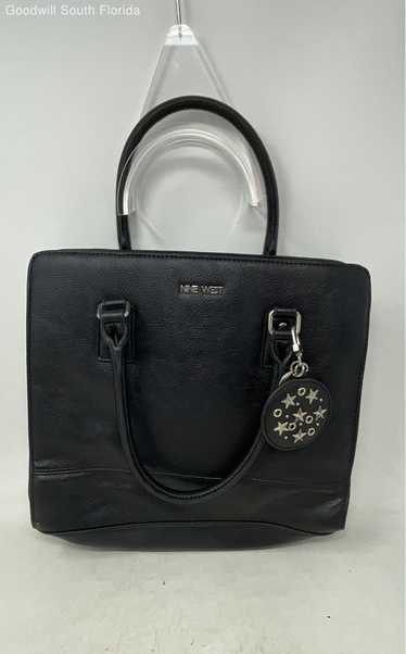 Nine West Womens Black Shoulder Satchel Bag Medium