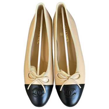 Chanel Cambon leather ballet flats