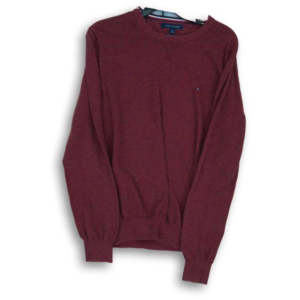 Men's Tommy Hilfiger Red Pullover Sweater Size L - image 1