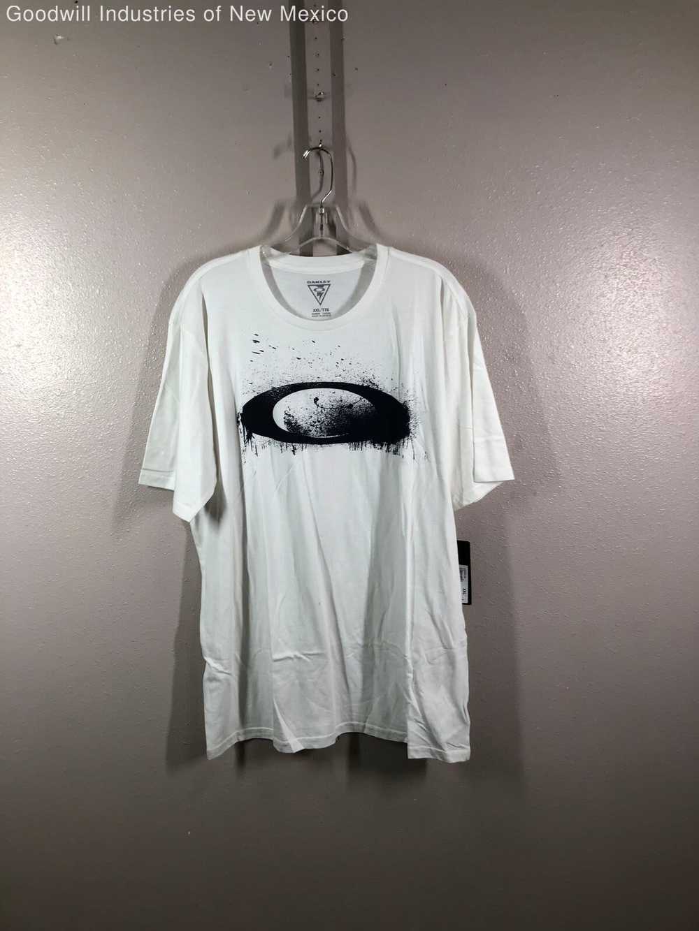 NWT Oakley Mens White Short Sleeve Crew Neck Pull… - image 1