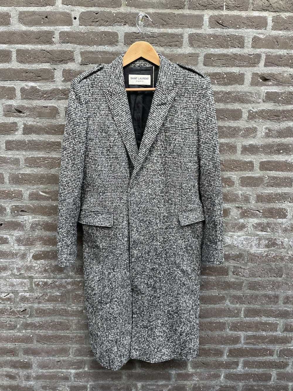 Saint Laurent Paris FW13 Boucle Tweed Coat Sample - image 10