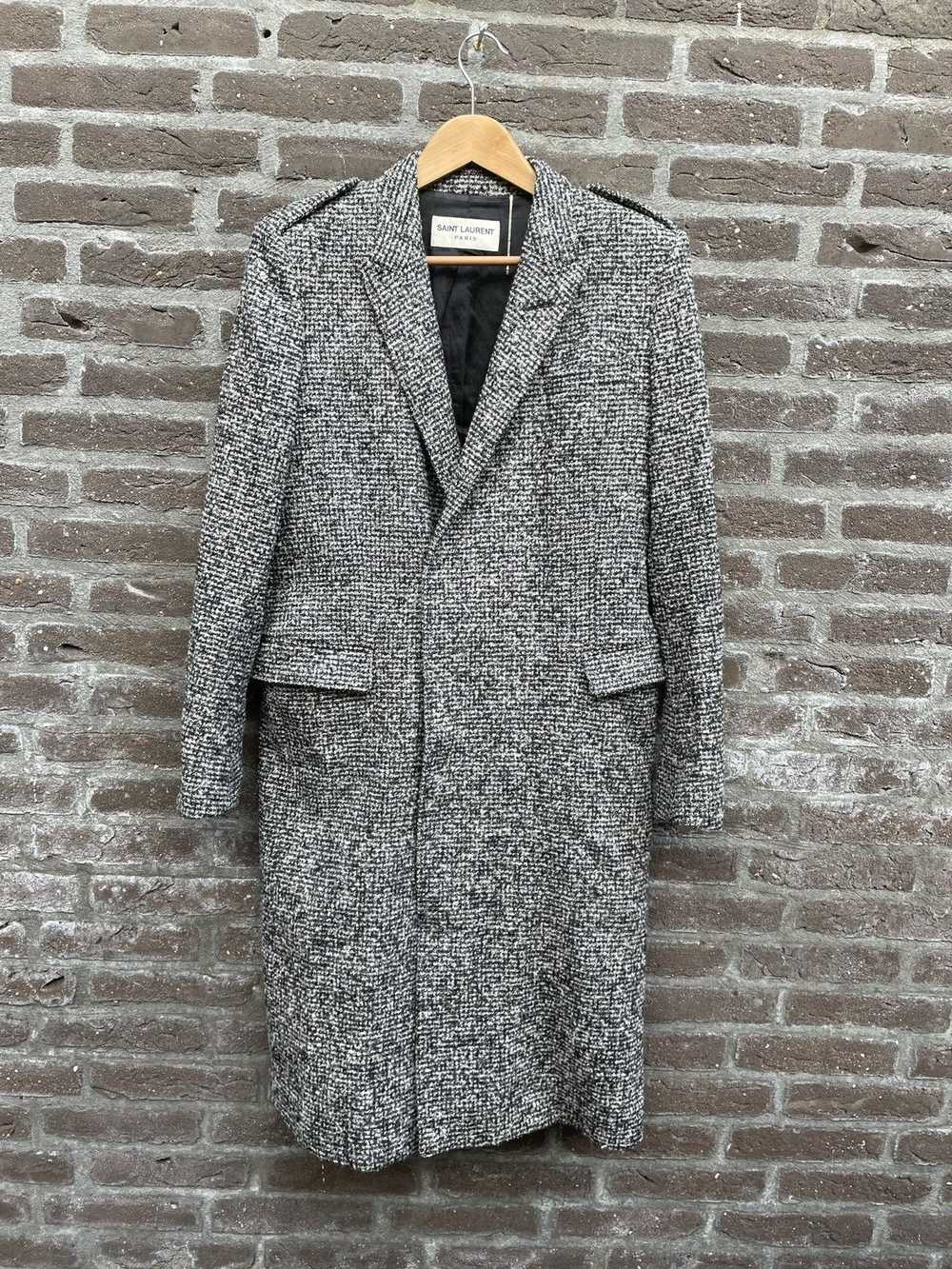 Saint Laurent Paris FW13 Boucle Tweed Coat Sample - image 2