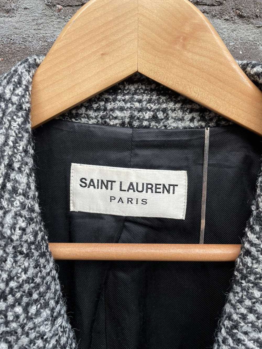 Saint Laurent Paris FW13 Boucle Tweed Coat Sample - image 3