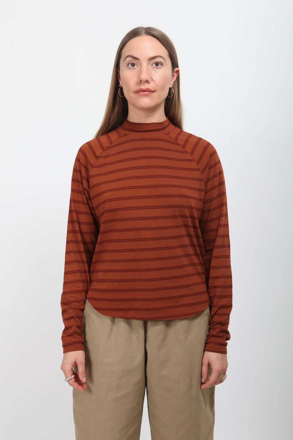 Gravel & Gold Hopp Top - Madder Stripe - image 1