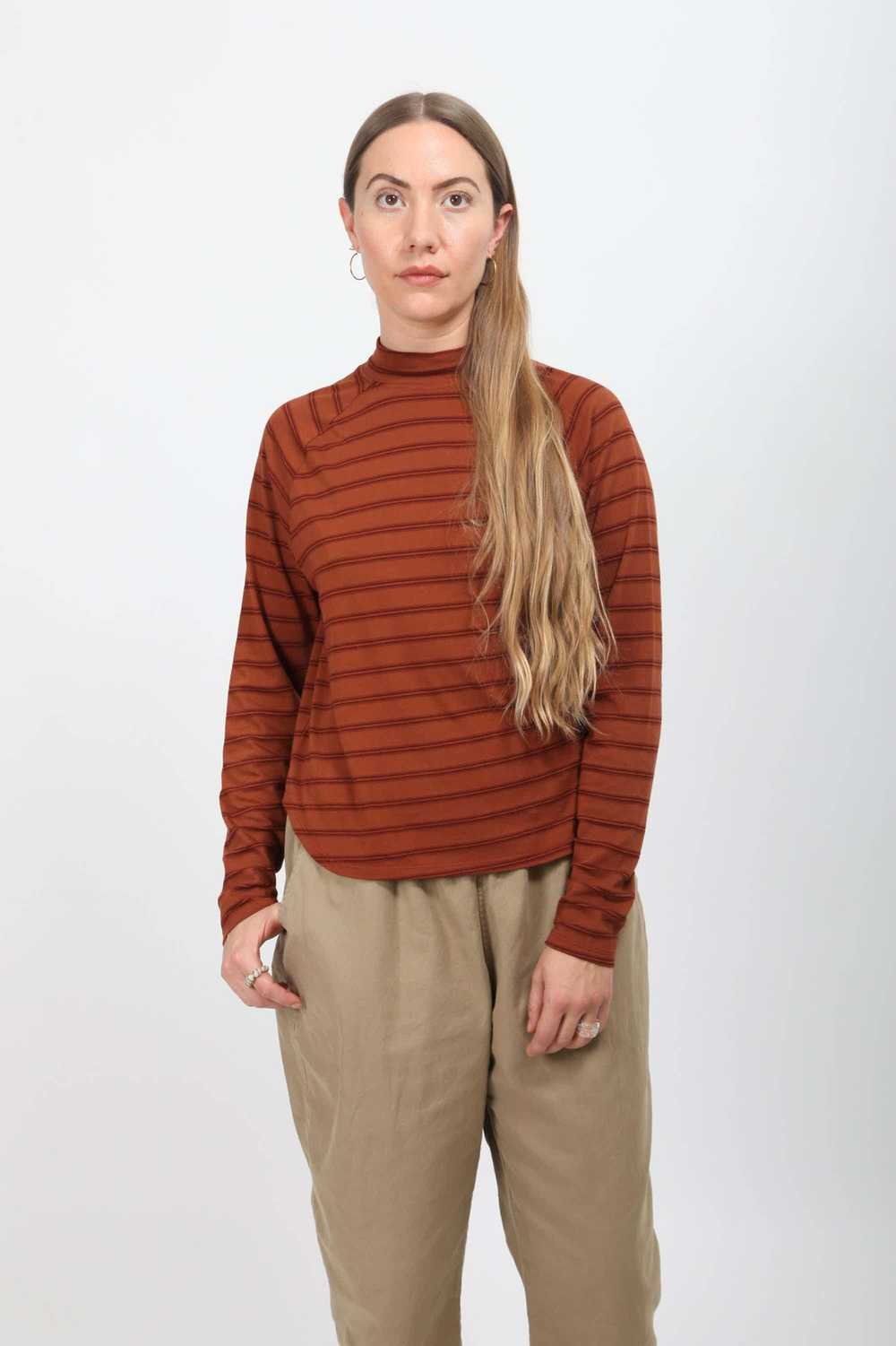 Gravel & Gold Hopp Top - Madder Stripe - image 2