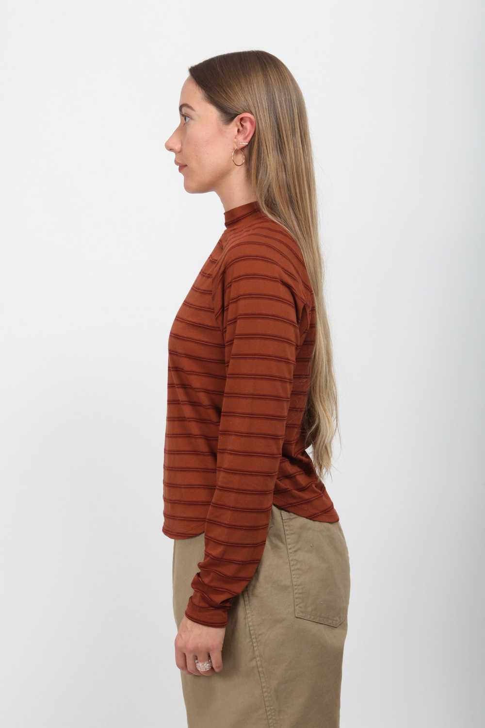 Gravel & Gold Hopp Top - Madder Stripe - image 3