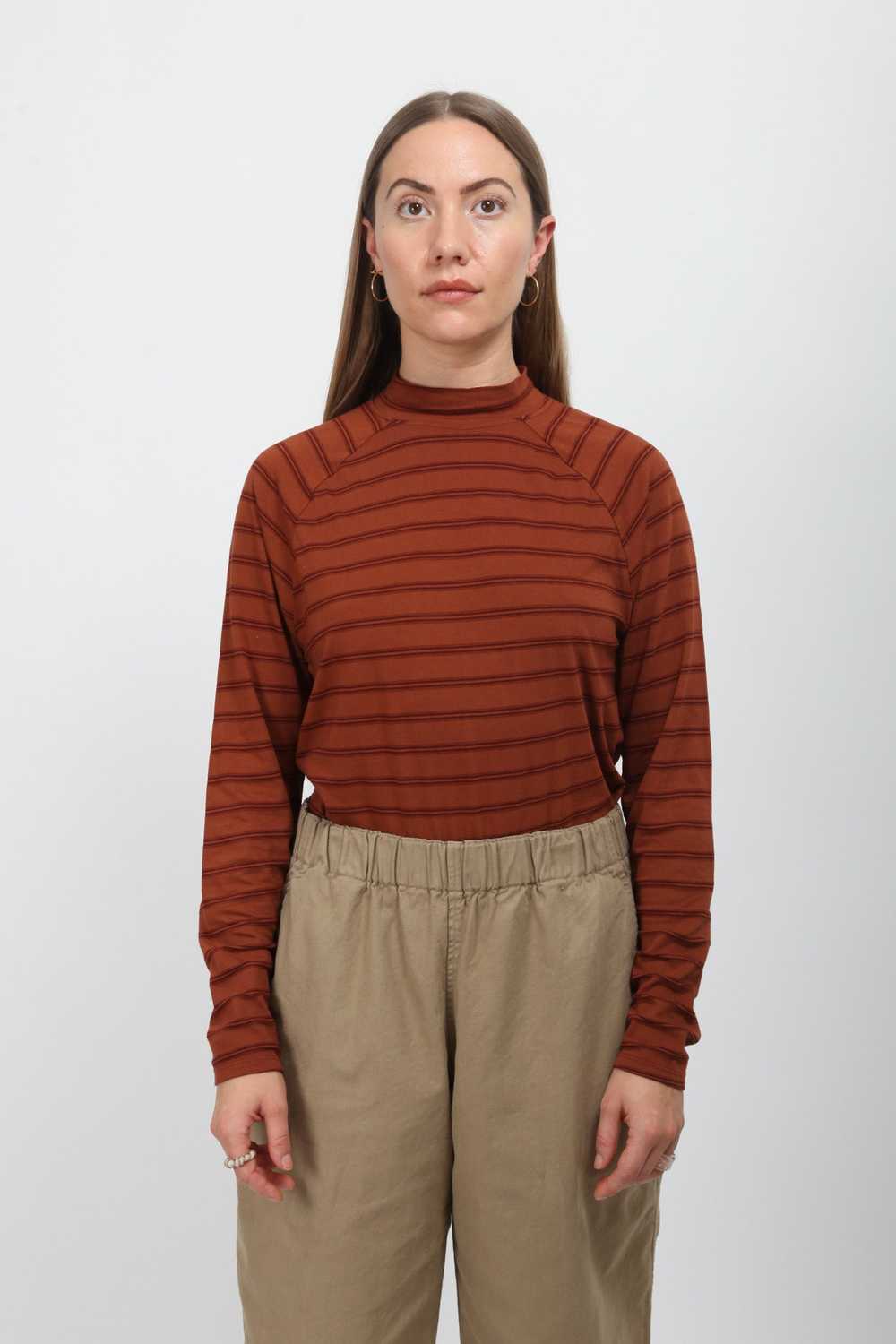 Gravel & Gold Hopp Top - Madder Stripe - image 4