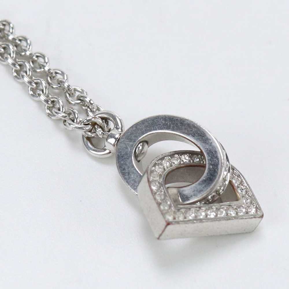 Christian Dior Necklace CD Lock metal,Crystal sto… - image 4