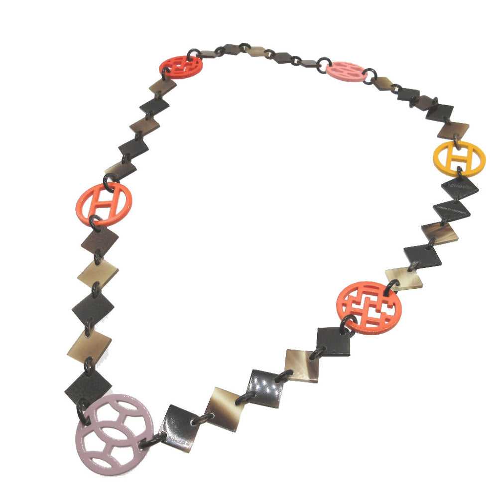 HERMES Necklace Buffalo horn multicolor Diva Wome… - image 1