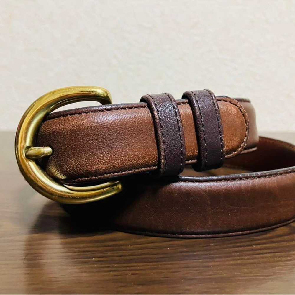 Coach Leather Belt made in the USA, Brown, Vintag… - image 1