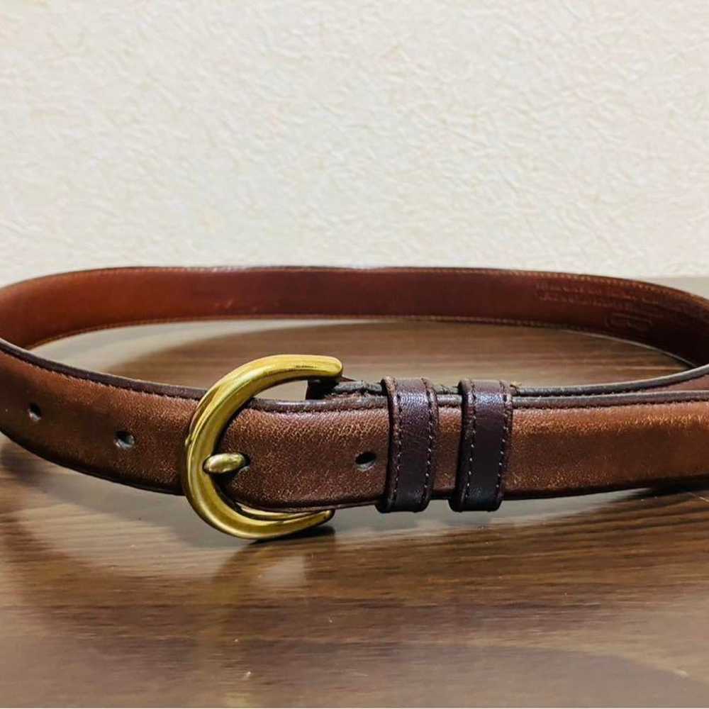 Coach Leather Belt made in the USA, Brown, Vintag… - image 2