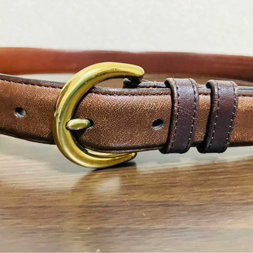 Coach Leather Belt made in the USA, Brown, Vintag… - image 3