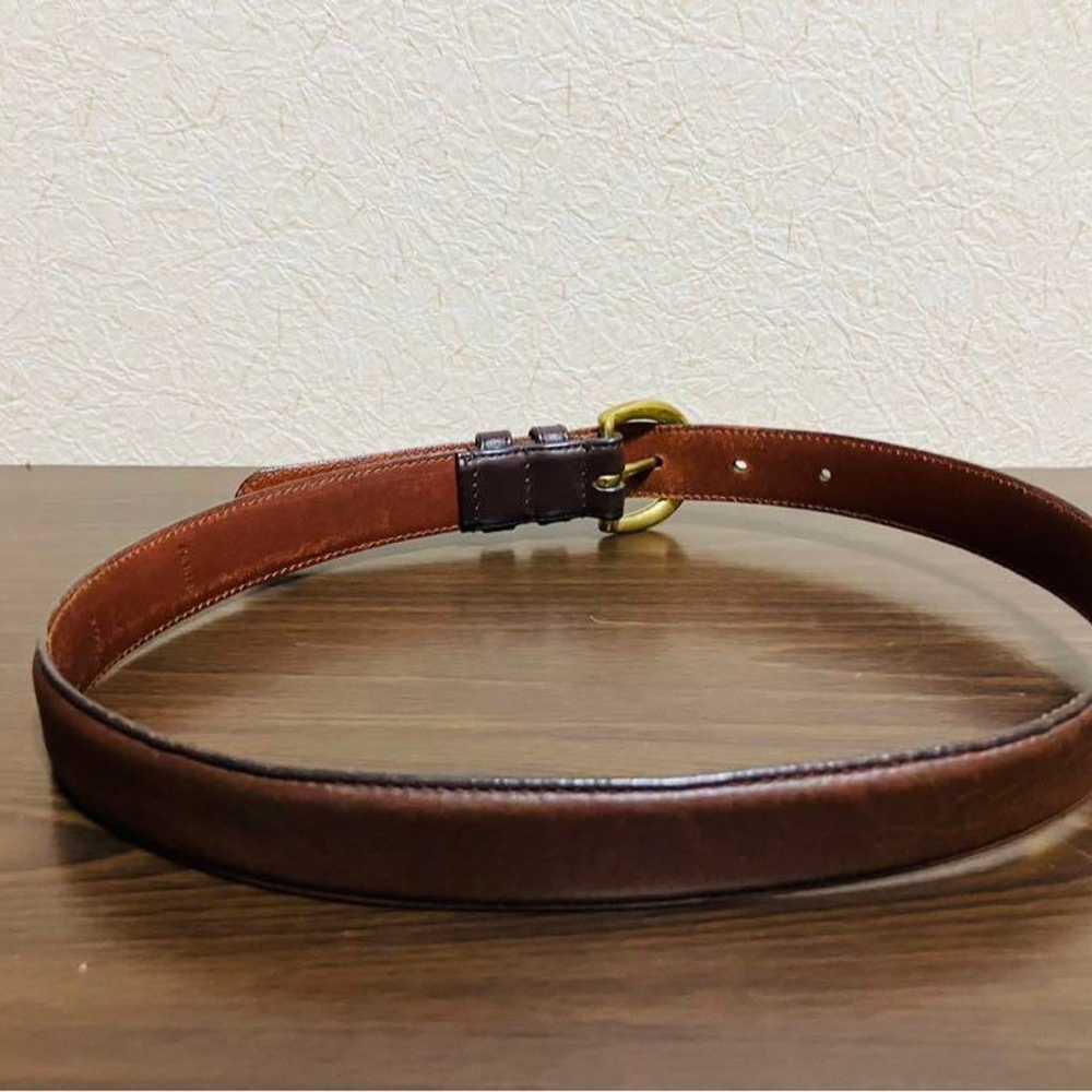 Coach Leather Belt made in the USA, Brown, Vintag… - image 4