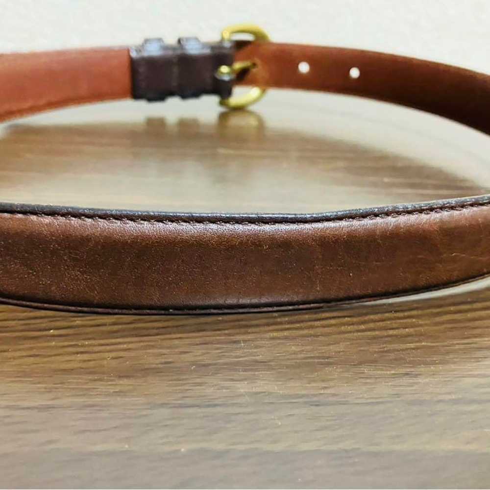 Coach Leather Belt made in the USA, Brown, Vintag… - image 5