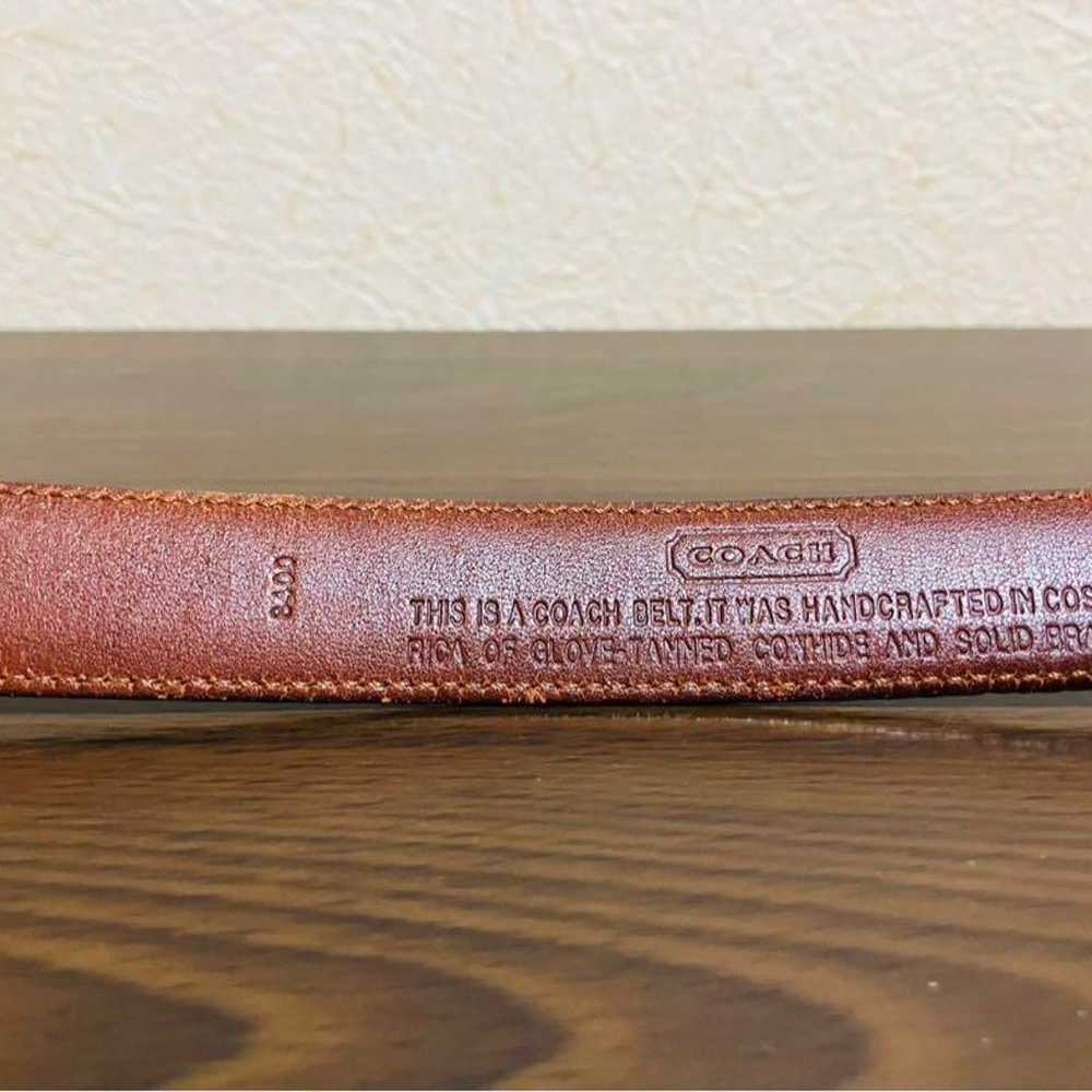 Coach Leather Belt made in the USA, Brown, Vintag… - image 6