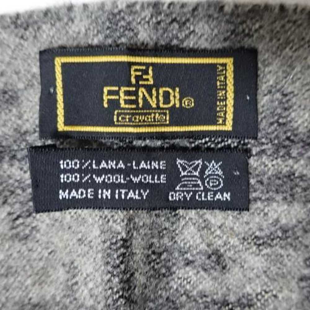 FENDI FENDI scarf 100% wool MADE IN ITALY - image 2