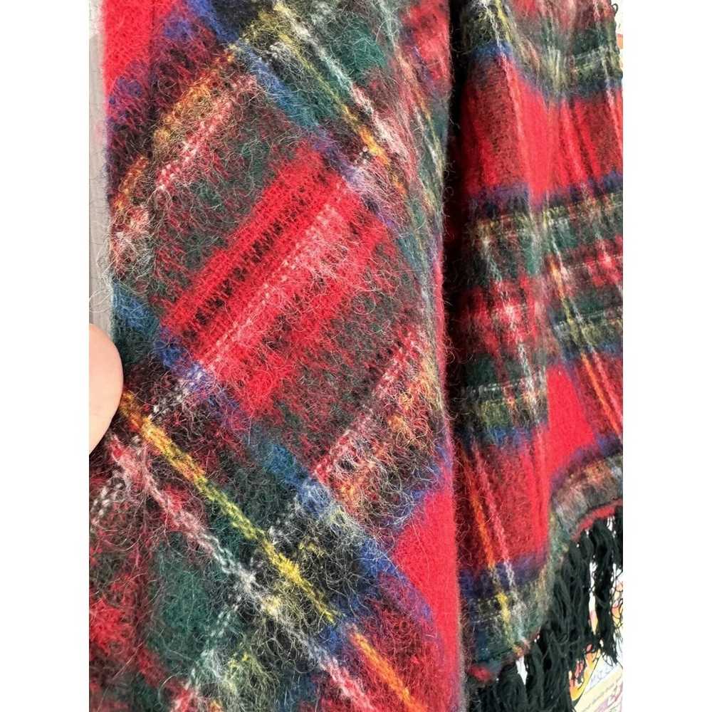 VTG Lochcarron Wool Made In Scotland Plaid Shawl … - image 6