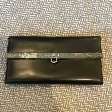 Vintage Salvatore Ferragamo Gancini Calf Leather … - image 1