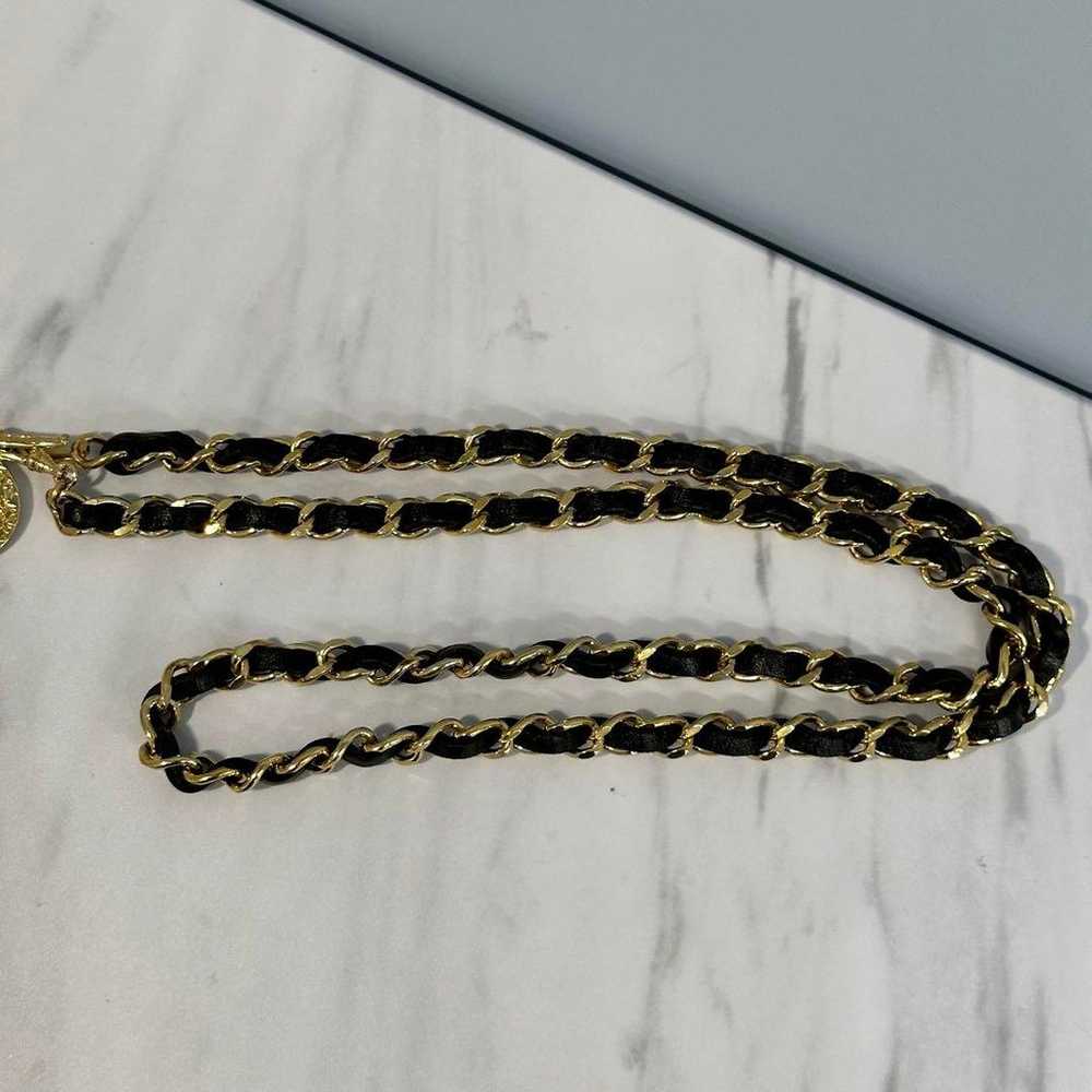 CHANEL 1982 Chain Belt Coco Mark Vintage - image 10