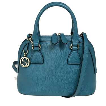 Gucci ssima Blue Leather Handbag (Pre-Owned) - image 1