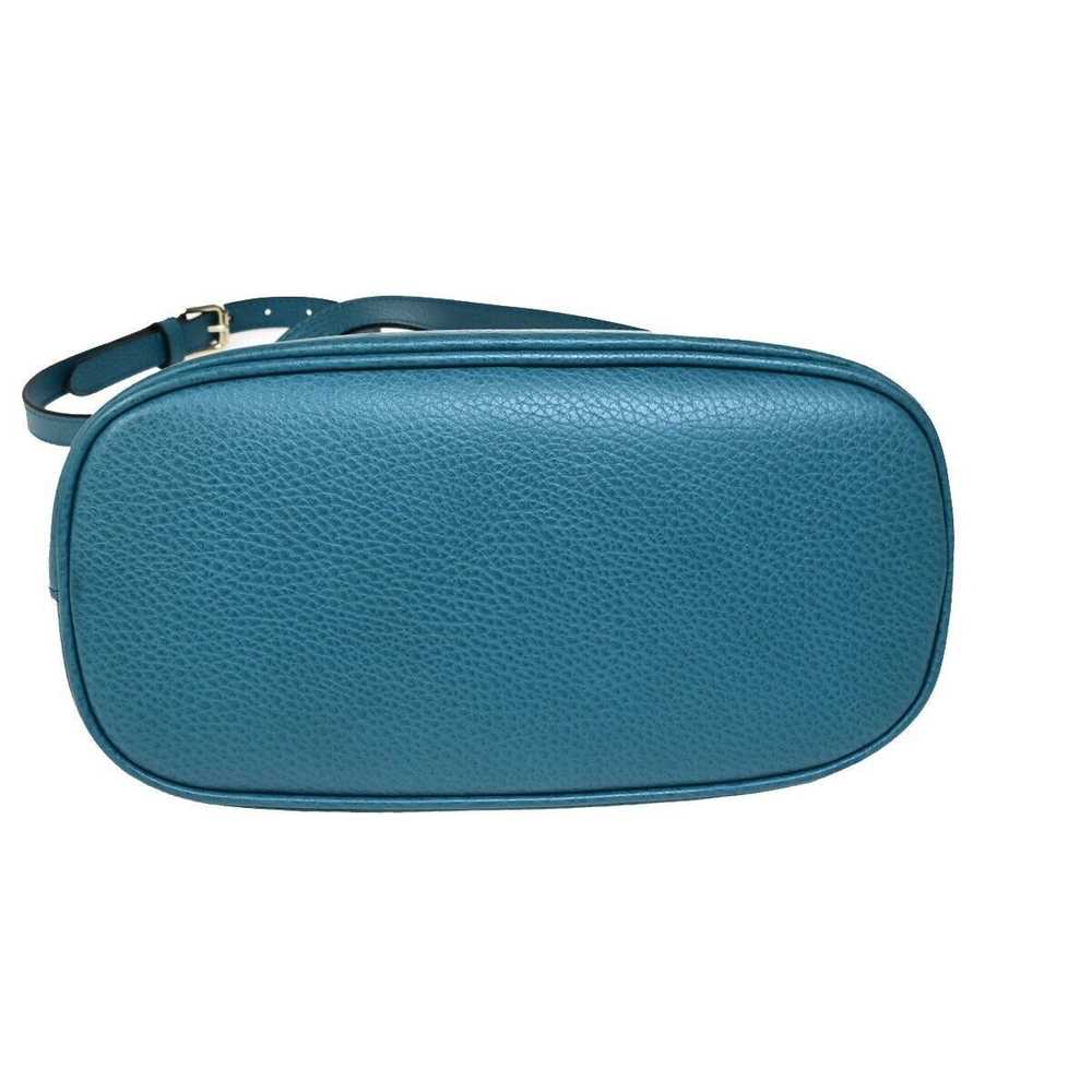 Gucci ssima Blue Leather Handbag (Pre-Owned) - image 3