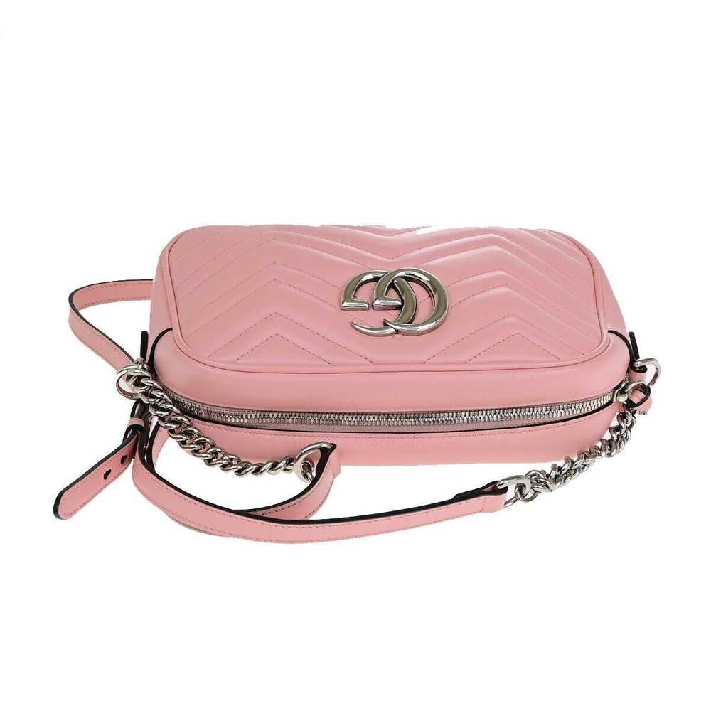 Gucci Gg Marmont Pink Leather Shoulder Bag (Pre-O… - image 11