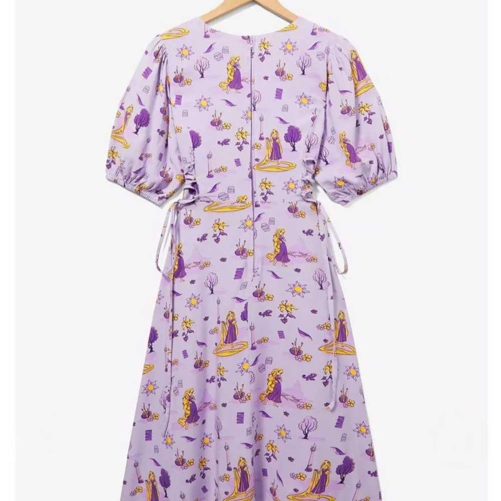 Disney Tangled Rapunzel Puff Sleeve Midi Dress — … - image 3