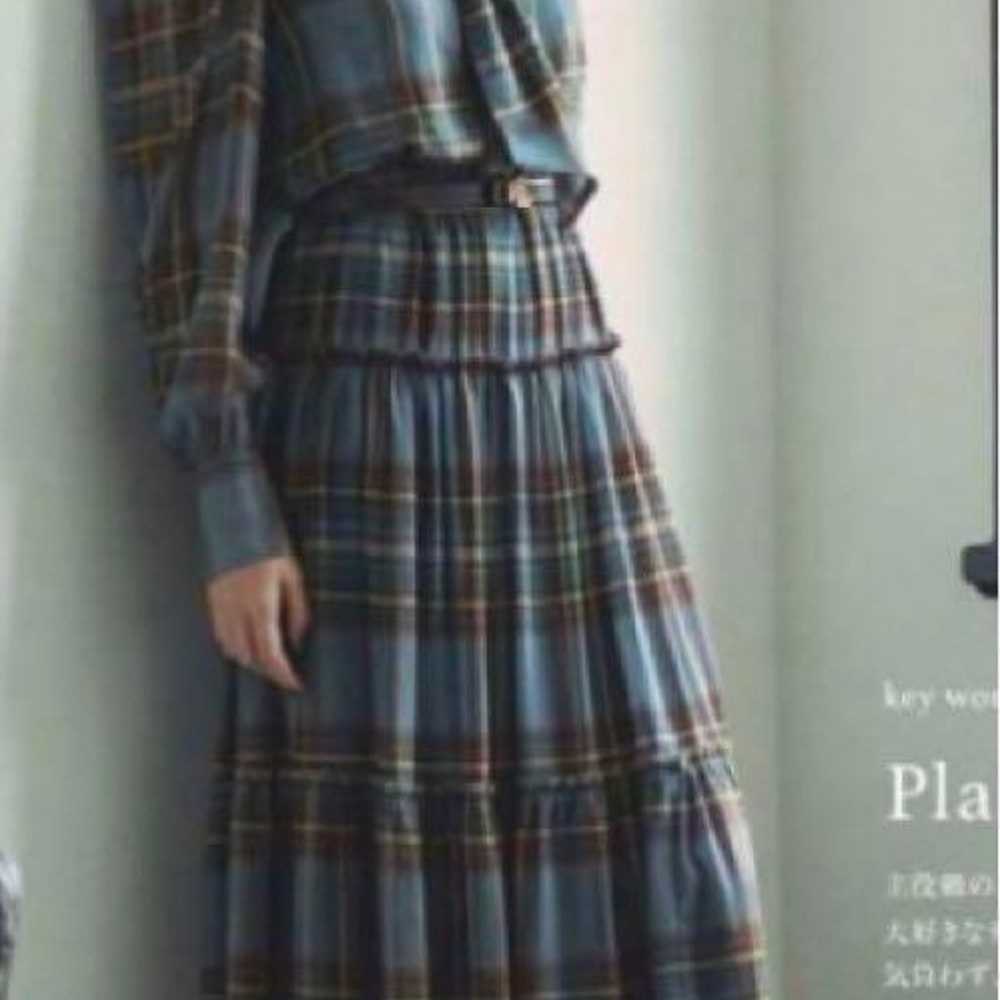 Lauren Ralph Lauren Plaid Turtleneck Long Dress 2 - image 1