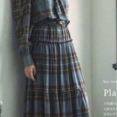 Lauren Ralph Lauren Plaid Turtleneck Long Dress 2 - image 1