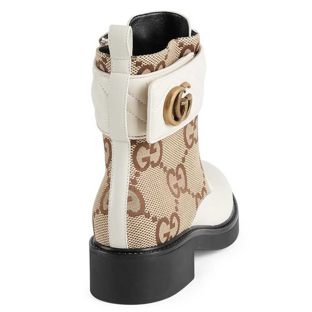 Gucci Marmont leather biker boots - image 3