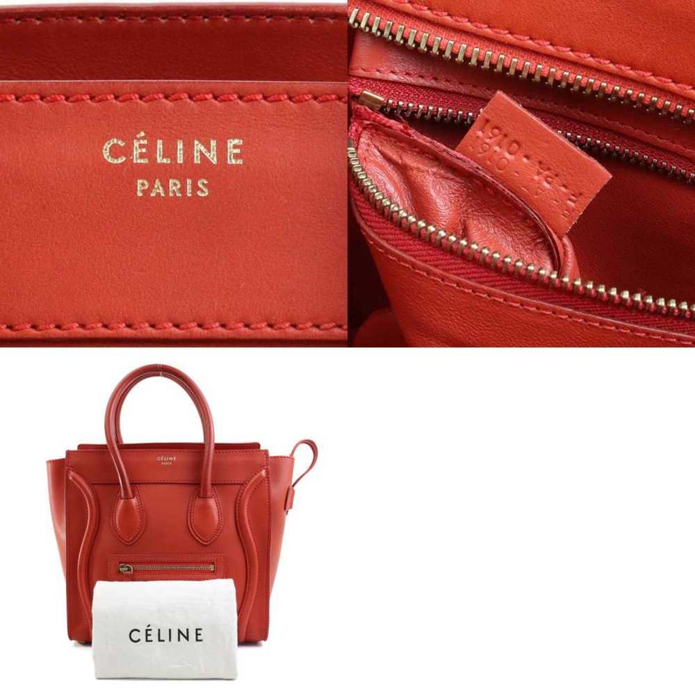 Celine CELINE Handbag Luggage Micro Shopper Leath… - image 5