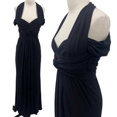 Vintage Joseph Ribkoff Halter Gown Off Shoulder M… - image 1