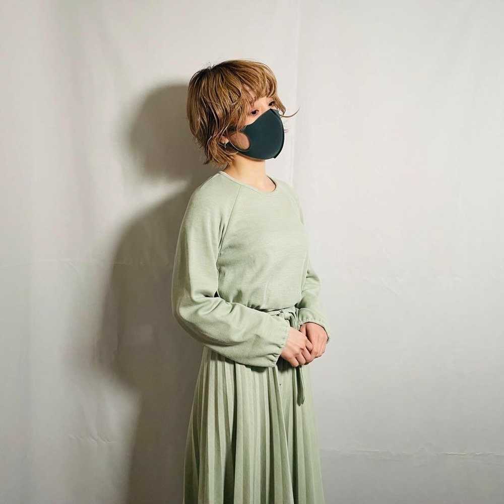 USA made vintage 70s BREEKER pleated one-piece dr… - image 4