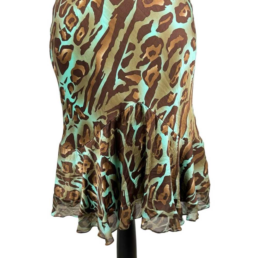 Vintage Mary L Couture Brown Blue Cheetah Print S… - image 7