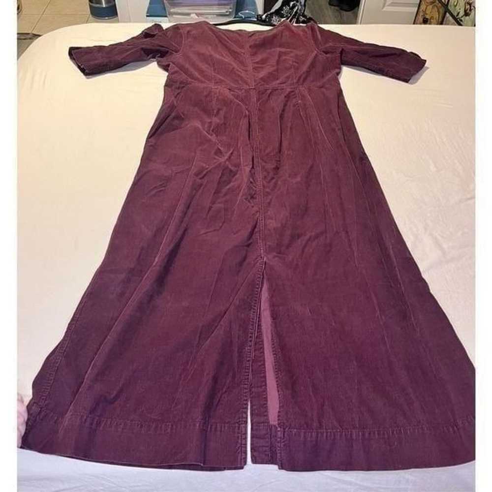 Eddie Bauer maxi/velvet/snaps/vintage size large - image 10