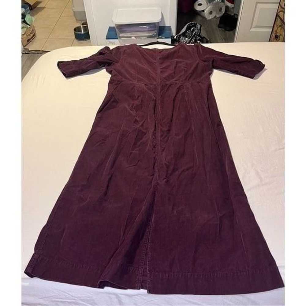 Eddie Bauer maxi/velvet/snaps/vintage size large - image 11