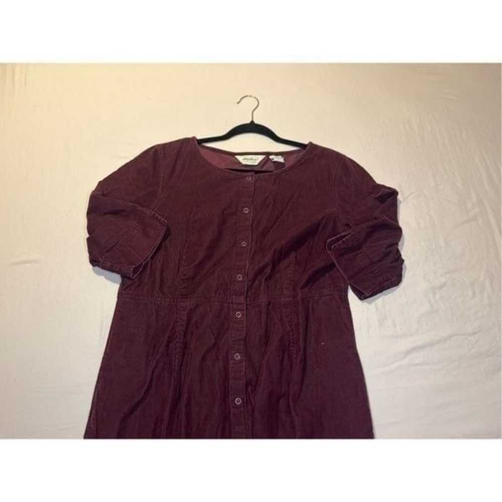 Eddie Bauer maxi/velvet/snaps/vintage size large - image 12