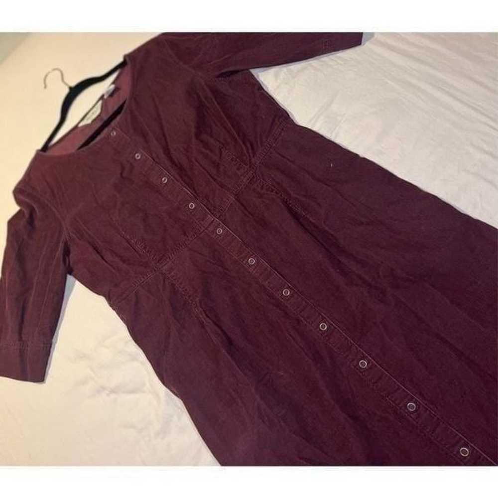 Eddie Bauer maxi/velvet/snaps/vintage size large - image 5