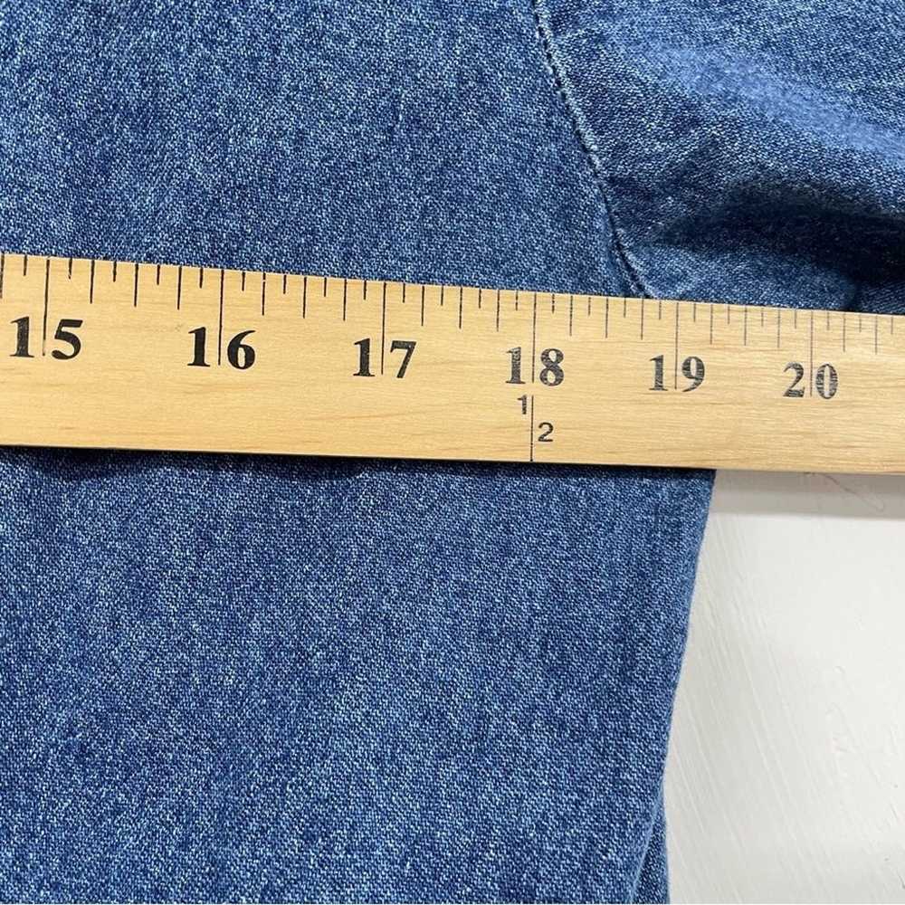 Vintage Denim Core Dress Maxi Long Sleeve Womens … - image 8