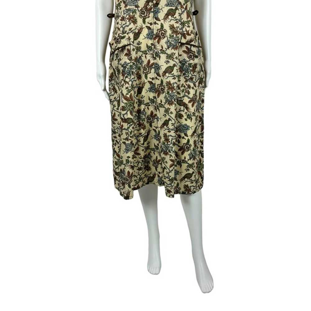 Vintage 70s Bird Dress Women's Extra Large Novelt… - image 11