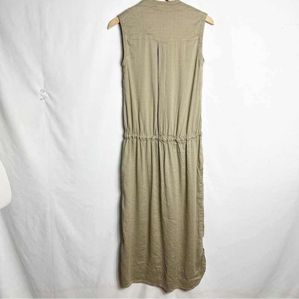 Vince VINCE Khaki Tie Waist Sleeveless Dress in S… - image 5