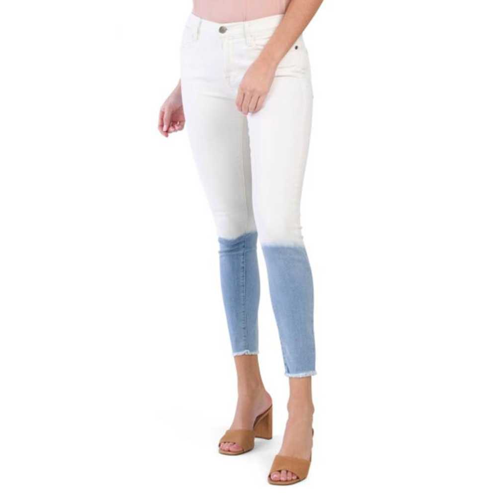 Frame Frame Le High Skinny Leg Jeans Dip Dye Blue… - image 2