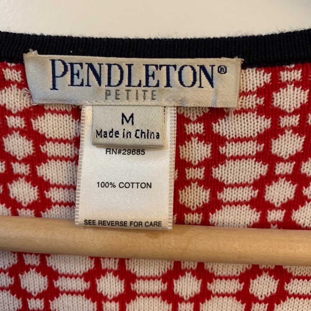 Pendleton 100% cotton vintage cardigan M - image 4